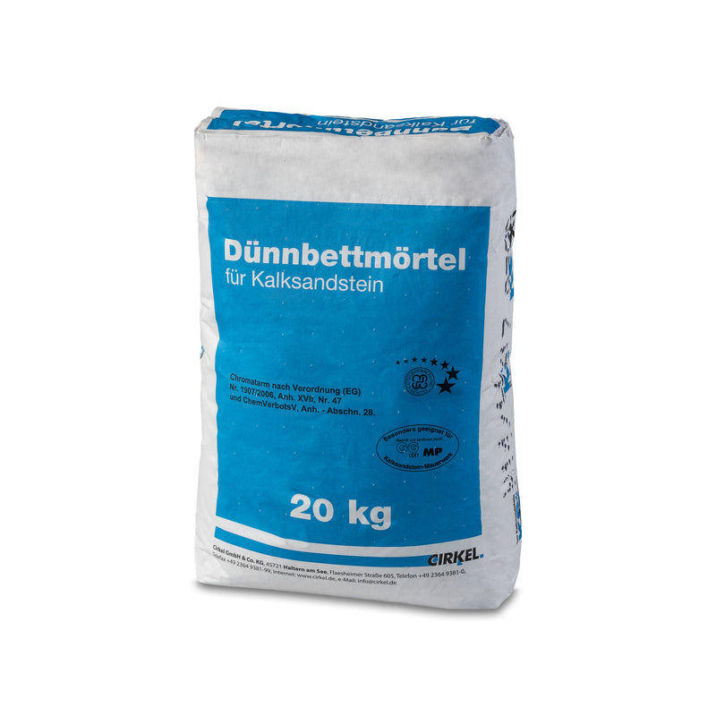 Cirkel Dünnbettmörtel KS 20 kg Plansteinmörtel für Innen und Außen