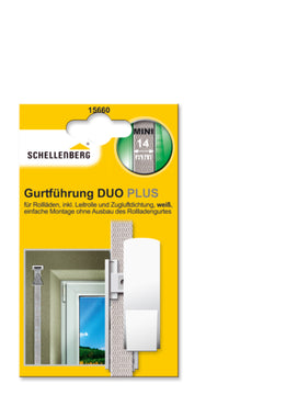 Schellenberg DUO PLUS Gurtführung DuoPlus Mini weiß 30x85x25 mm