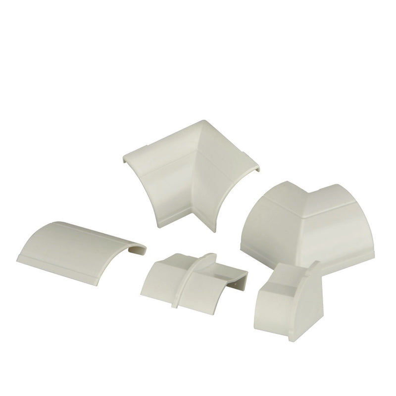 Inter-Union Verbindungen Kabelkanal weiß 22 x 22 mm, 9-teiliges Multipack