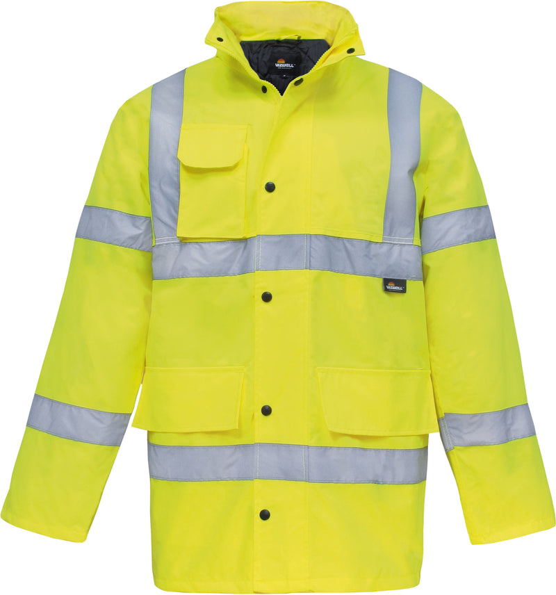 TRIUSO Warnschutzparka Gelb, Polyester, Größe XL