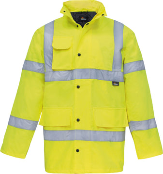 TRIUSO Warnschutzparka Gelb, Polyester, Größe XL