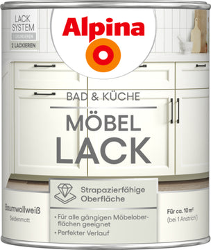 Alpina Bad & Küche Möbellack 0,75 l seidenmatt