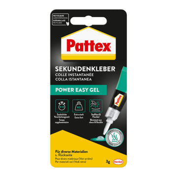Pattex Sekundenkleber Power Easy Gel, 3 g, Gel-Ausführung