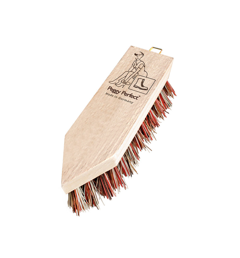 Peggy Perfect Schmutzbürste aus Holz mit Unionborsten, 190 mm, bunt