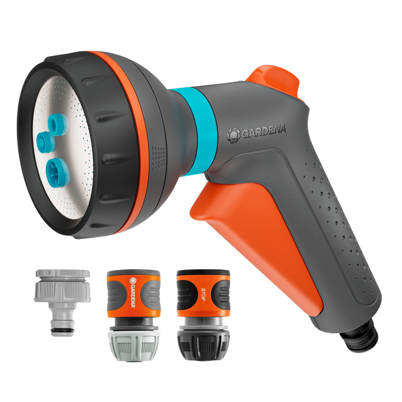 GARDENA Classic Multifunktionsbrause Starter Set, grau/orange