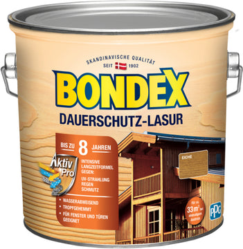 Bondex Dauerschutz-Lasur Eiche 2,5 l Holzschutzmittel von PPG