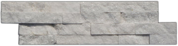 KNKE Quarzit-Verblender weiß mix, 60 x 15 cm, 0,5 m² Set