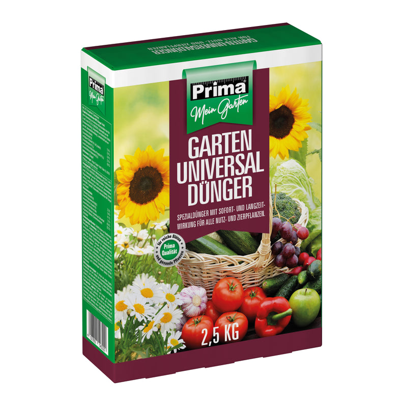 PRIMA Garten Universaldünger 2,5 kg NPK 7+5+8 (+3) Faltschachtel