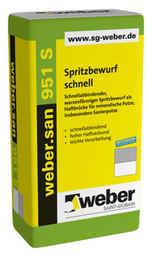 weber.san 951 S Spritzbewurf schnell zementgrau 25 kg