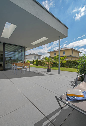 KANN Xera® Terrassenplatte grau-meliert, strukturiert 60x60x2cm