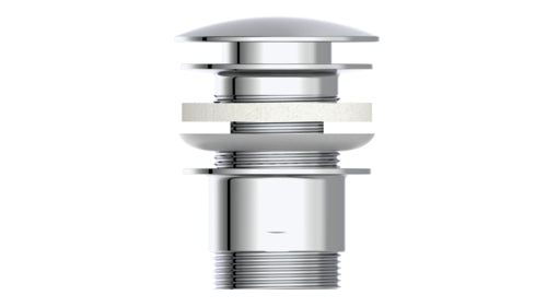 Schütte Ablaufventil DAV-1WK 1 1/4"x65 mm chrom mit Überlauf