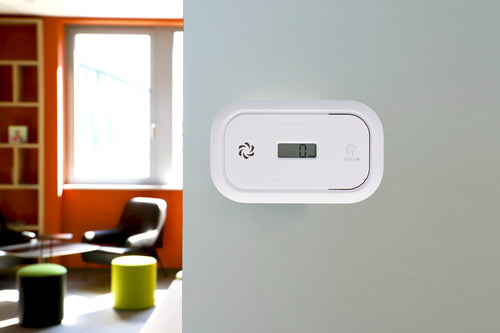 UNITEC Kohlenmonoxid-Melder weiß, Batterie, Wandmontage innen
