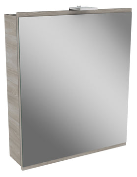 FACKELMANN Spiegelschrank Lima 60 steinesche 60x73x15,5 cm, 1 Tür, LED