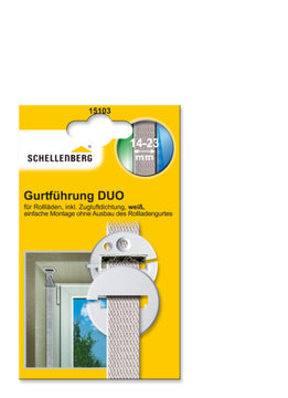 Schellenberg Gurtführung KU weiß, DUO Abdeckplatte