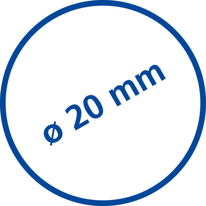 WENKO Deckenstütze für Teleskop-Duschstangen, chrom, 57 cm Länge