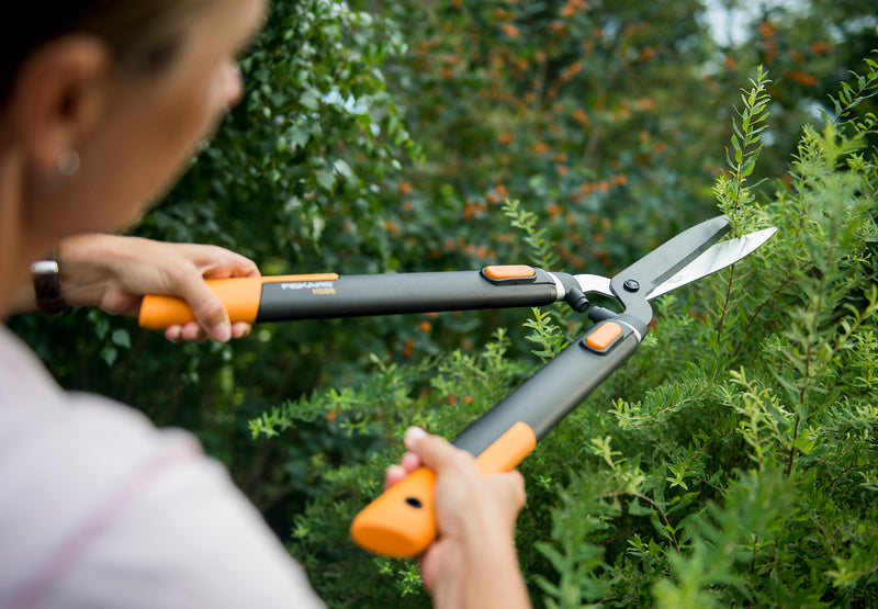 Fiskars SmartFit Teleskop-Heckenschere mit Alu-Griff