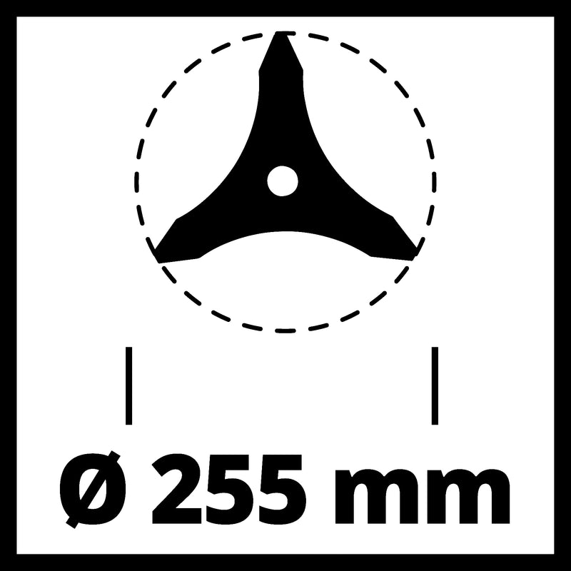 Einhell Dickichtmesser 255 als Sensen-Zubehör, passend für Einhell GC-PM 52 S HW