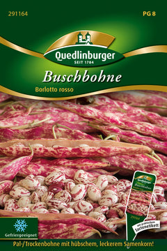 QUEDLINBURGER SAATGUT Buschbohne Borlotto rosso, PG 8 (0,035 kg)