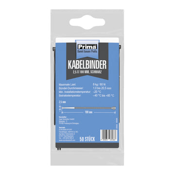 PRIMA Kabelbinder, 50 Stück