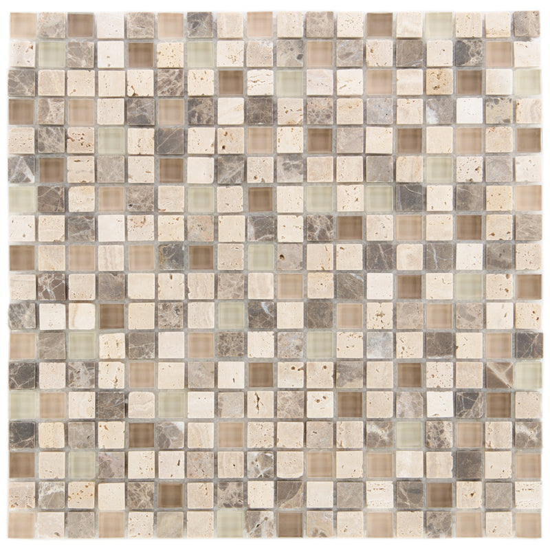 EUROSTONE MO 30x30 Eust Kombi COMBI, Castanho, 5 Stück