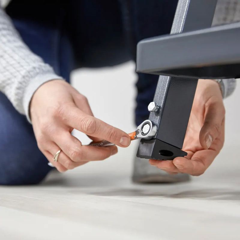DOLLE clickFIX comfort 3-teilig Bodentreppe, Stahlgeländer, bis 264 cm lichte Höhe