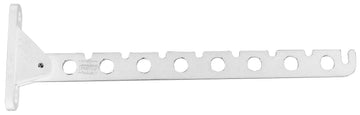 HSI Kleiderlüfter Stahl weiß 310 x 22 mm mit abklappbarer Kunststoffplatte