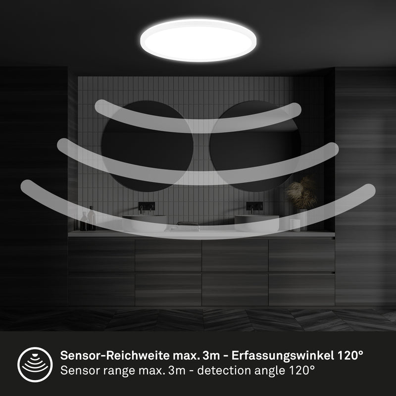 BRILONER Panel LED Ultra flat mit Backlight plus Microwave