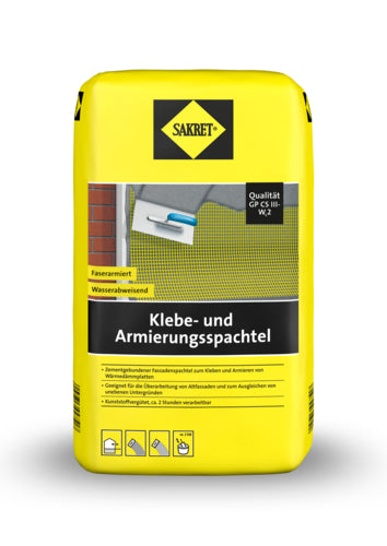SAKRET Klebe- und Armierungsspachtel grau, zementär, 10 kg