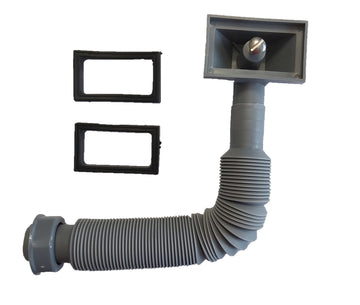 Schütte Überlauf-Anschlussrohr KS flex. ECO-SAVE grau 1"