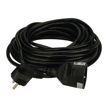 UNITEC Verlängerung schwarz H05VV-F 3G 1,5 mm², 10 m (Schuko)