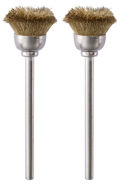 Proxxon Topfbürste Messing 13 mm, Schleifbürste (2 Stück)