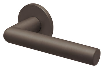 SCOOP Beschläge Drückerpaar Rundrosette Form 8106 Titanium matt