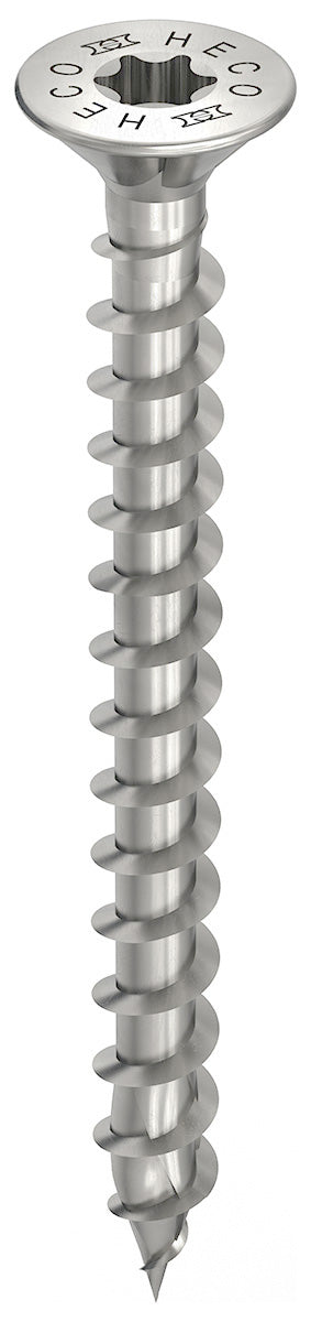 HECO-Drive TOPIX-plus A2 Holzschrauben mit Senkkopf, Edelstahl – 4,5 x 30 mm