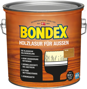 Bondex Holzlasur außen in Eiche, 2,5 l Kanister