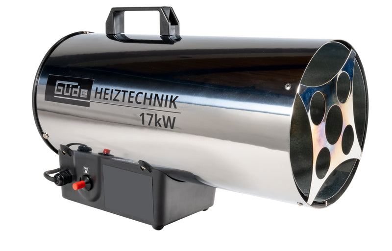 Güde Gas-Heizgebläse GGH 17 INOX, silber, Edelstahl, 475 x 215 x 325 mm