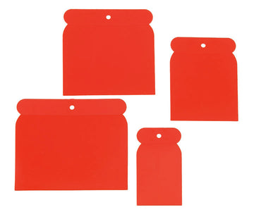 MAKO Karosserie-Flachspachtel mit Kunststoffgriff, 4er Set