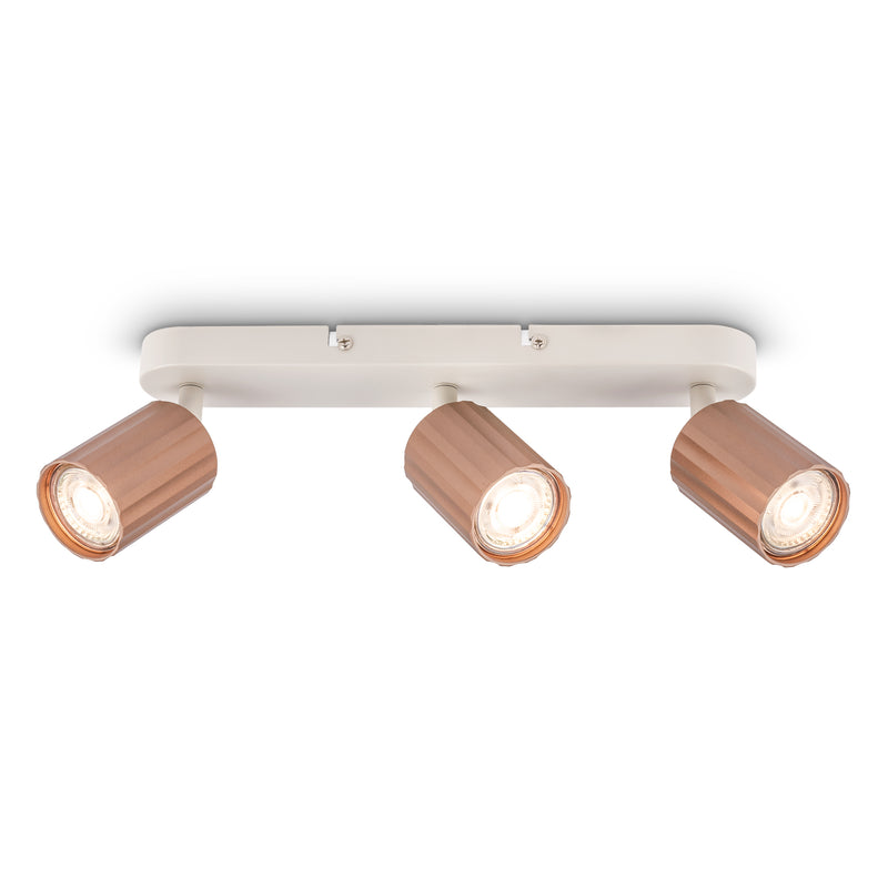 BRILONER Leuchten Riffle LED Spot coffee, 3xGU10 (exkl. LM)