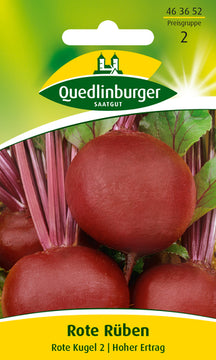 QUEDLINBURGER SAATGUT Rote Rübe Rote Kugel 2 PG 2 – Gemüsesamen