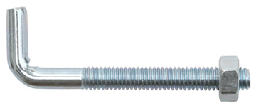 SWG Schraubhaken verzinkt, Stahl, rund – M6x60/69 mm (4 Stück) mit Muttern
