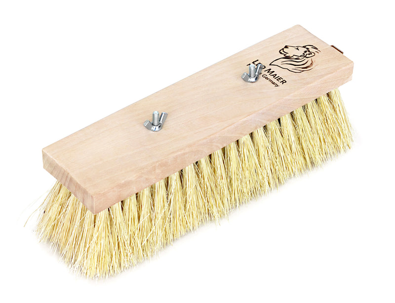 LEO MAIER Teerschrubber 24 cm mit Holzgriff und Fibre-Borsten, außen