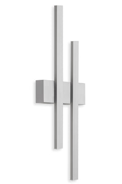 TELEFUNKEN Außenwandleuchte 2x LED-Platine, silber, 4 W