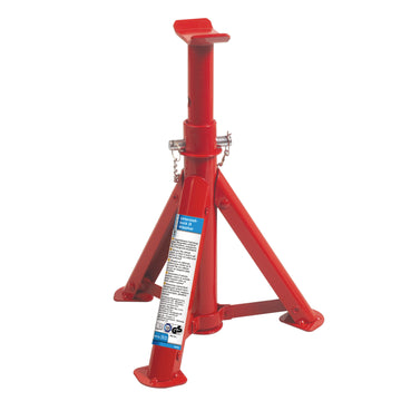 Cartrend Unterstellbock, rot, stufenverstellbar, höhenverstellbar bis 363 mm, 2.000 kg