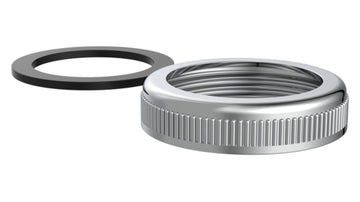 Schütte Rändelmutter 1 1/4" mit Dichtung chrom für Siphon