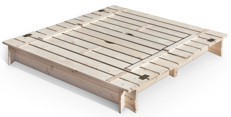 Joda® Sandkasten Maya aus Fichte naturbelassen 120x120x20 cm