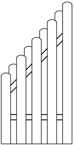 Joda® Mainz Holz-Lärche Zaun Grundelement 89 x 178/89 cm