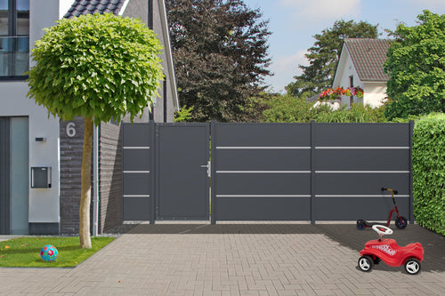 DELTA Gartenholz EASY-BOARDS ACP Platten anthrazit, 6 mm stark