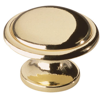 HSI Möbelknopf Zamak altmessing, Knopfgriff, Ø28 mm, Höhe 21 mm