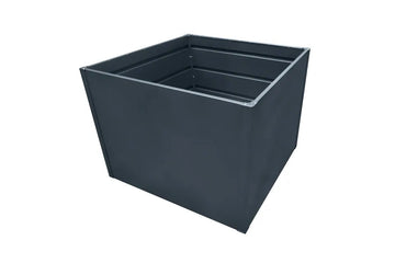 Floraworld Twin-Wall S Hochbeet anthrazit, 90×90×76 cm