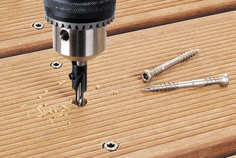 Wolfcraft Senker Vorbohrer mit Senker, für Holz & Kunststoffe