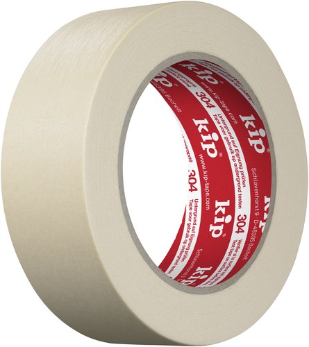 Kip Typ 304 Feinkrepp Abdeckband Papier gelb, 30 mm x 50 m